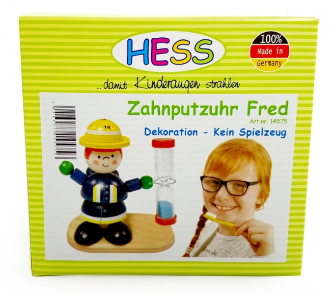 Presýpacie hodiny s figúrkou hasiča pre deti