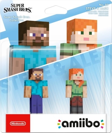 amiibo figúrky Steve a Alex – Super Smash Bros. (2 ks)