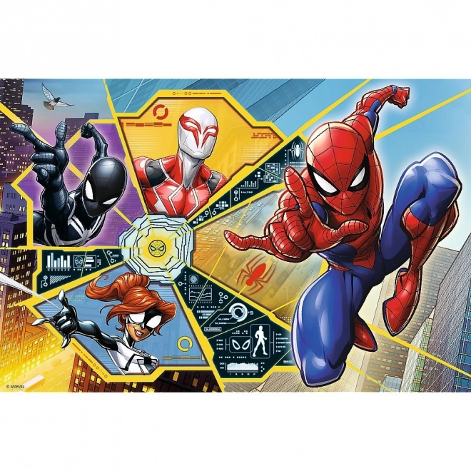 Puzzle Spiderman: Na sieti 60 kúskov