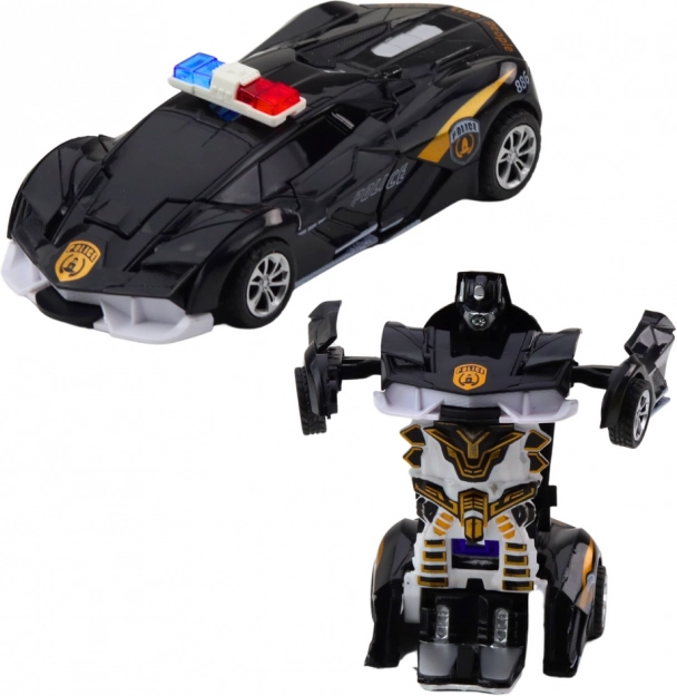 Auto robot 2v1 športové policajné vozidlo