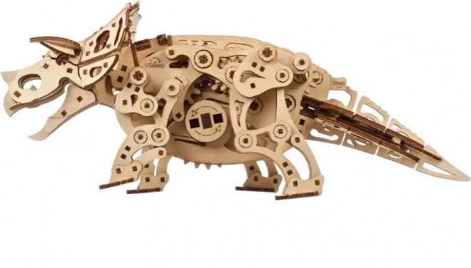 Ugears 3D drevené mechanické puzzle Triceratops