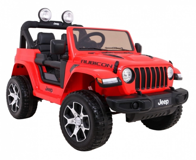 Detské elektrické autíčko Jeep Wrangler Rubicon Červené