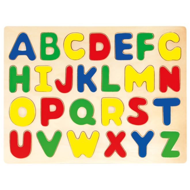 Bino Drevené abecedné puzzle