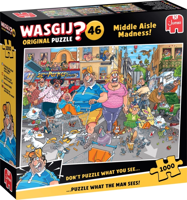 Jumbo Puzzle Wasgij: Šialenstvo strednej uličky 1000 dielikov