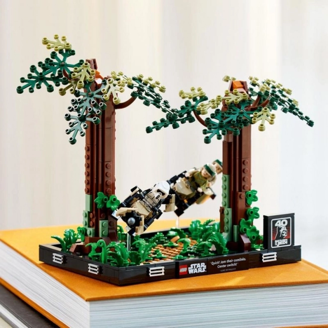 Lego Star Wars Honička spídrů na planéte Endor – diorama