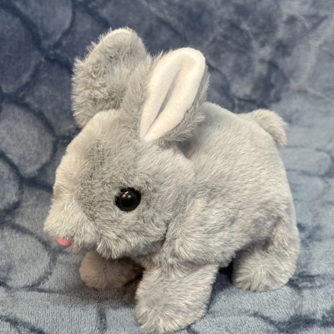 Plyšová hračka Zajac Králik sivý 18 cm