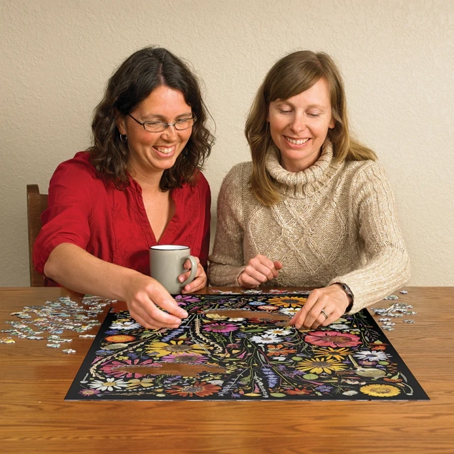 Puzzle Lisované kvety: Šťastie 1000 dielikov