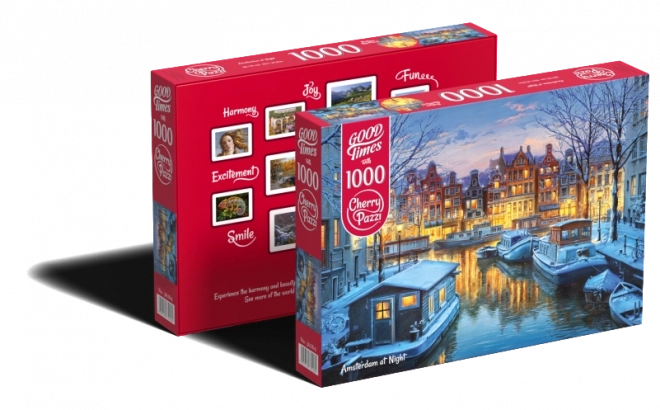 Puzzle Amsterdam v noci 1000 dielikov