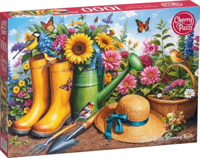 Puzzle Zlaté čižmy v záhrade 1000 dielikov