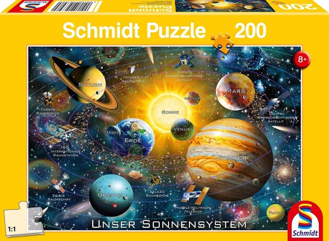 Puzzle Slnečná sústava 200 dielikov