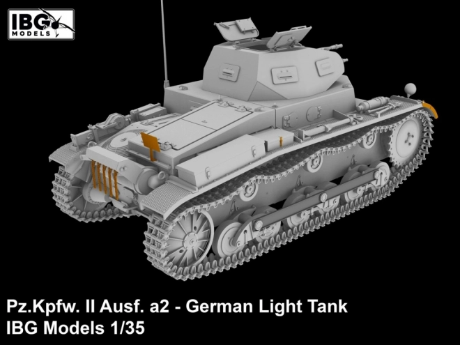 Plastikový model nemeckého ľahkého tanku Pz.Kpfw II Ausf. a2 1/35