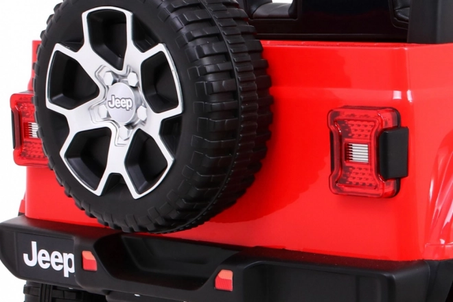 Detské elektrické autíčko Jeep Wrangler Rubicon Červené