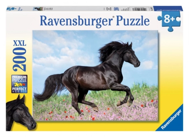 Ravensburger puzzle Čierny žrebec XXL 200 dielikov