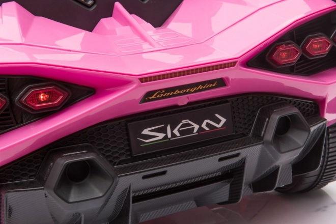 Lamborghini SIAN detské auto na batériu s ovládačom – Ružové