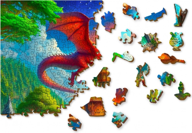 Drevené Puzzle Fantasy Zámok 1010 Dielikov