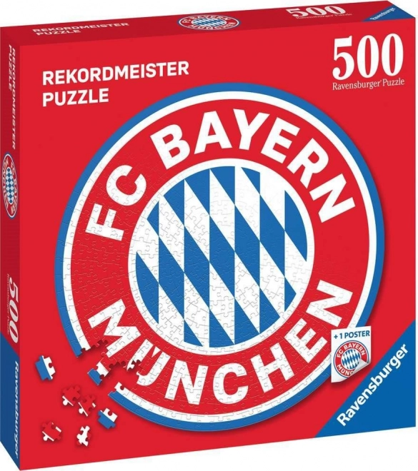 Ravensburger guľaté puzzle FC Bayern logo 500 dielikov