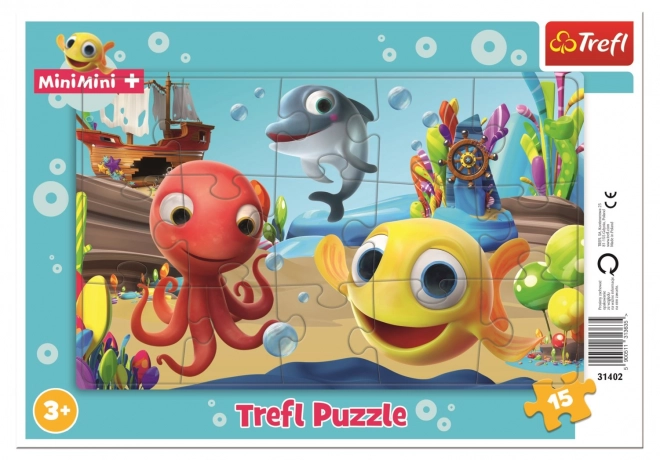 Puzzle Rybka minimini 15 dielikov