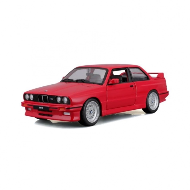 Model auta Bburago BMW M3 1988 červená