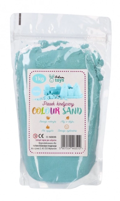 Bledomodrý kinetický piesok ColourSand 1 kg