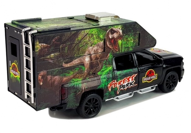 Karavan s dinosaurami 1:32 čierny