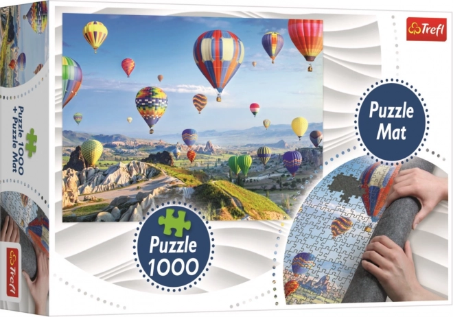 Puzzle Balóny nad Kappadóciou 1000 dielikov + Rolovacia podložka Trefl