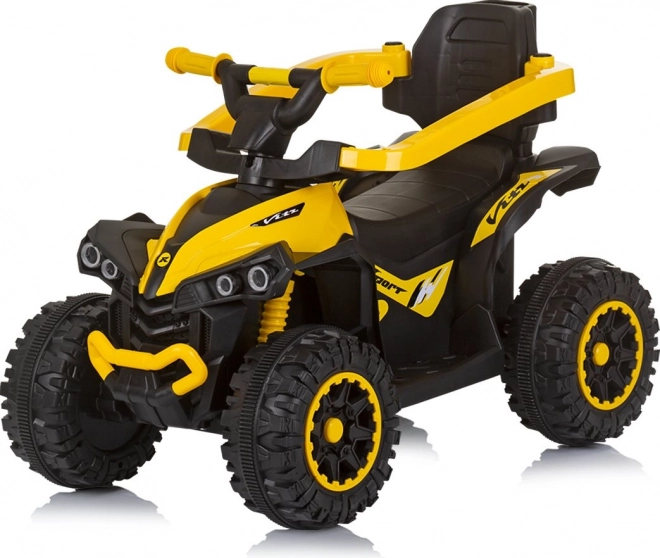 Odrážadlo so strieškou a vodiacou tyčou Chipolino ATV žltá