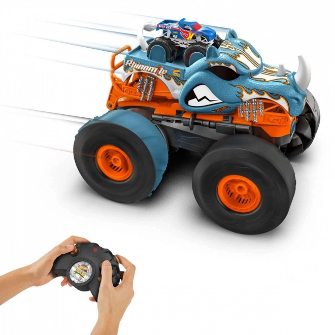 Hot Wheels RC monster truck transformujúci sa Rhinomite