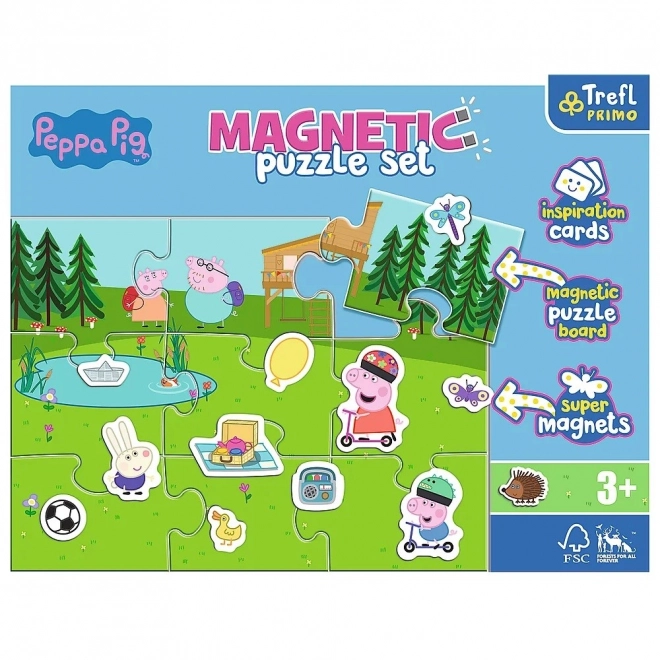 Magnetická puzzle sada Prasátko Peppa