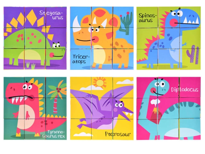 Vzdelávacie dino puzzle