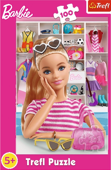 Puzzle 100 dielikov Spoznajte Barbie