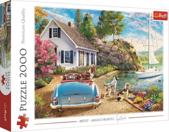 Puzzle Prázdninový raj 2000 dielikov