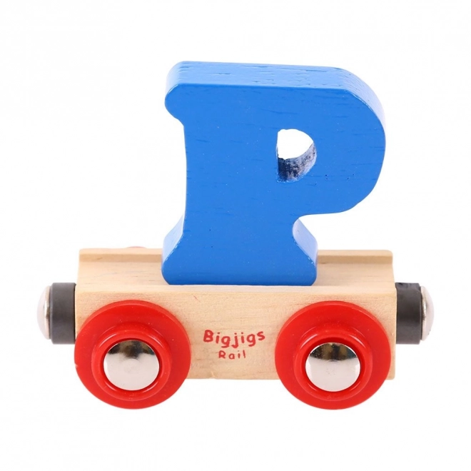 Vagónik Bigjigs Rail s písmenom P