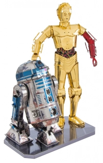 Kovová skladačka 3D Star Wars R2D2 a C-3PO