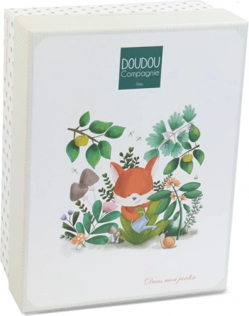 Doudou darčeková sada plyšový muchláčik líška Rozmarín 27 cm
