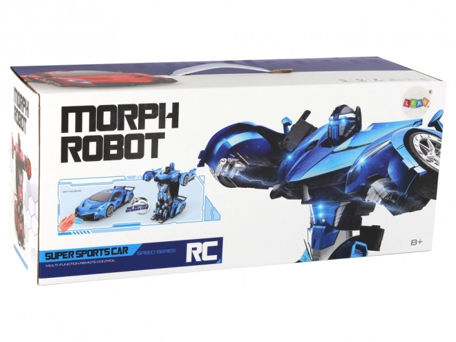 Auto-robot transformácia R/C červené s ovládaním gestami