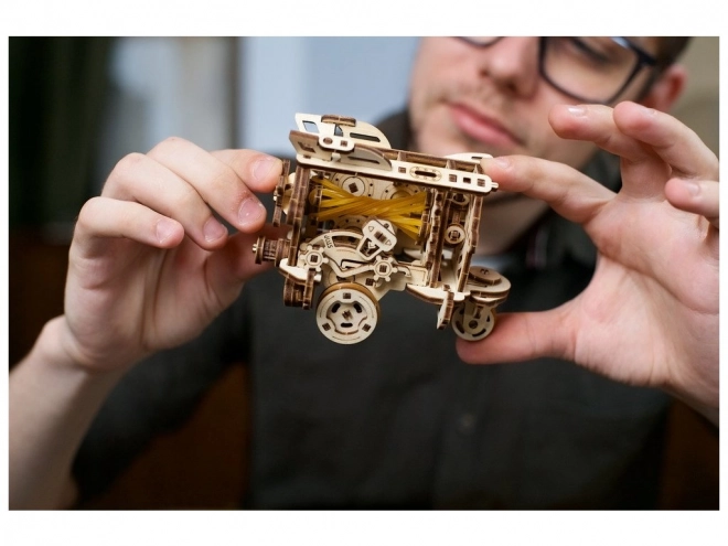 3D drevené mechanické puzzle Steampunková ponorka