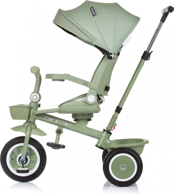 Detská trojkolka so strieškou Marathon 2v1 Pastel Green