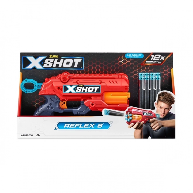 Oranžový vystreľovač X-Shot Reflex 6