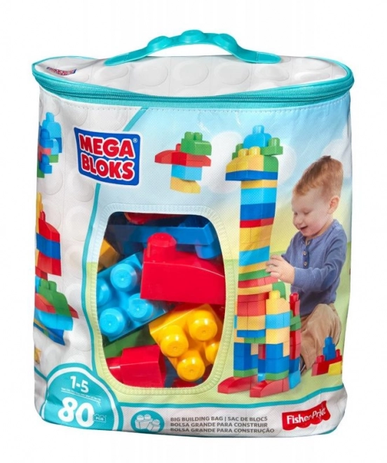 Mega Bloks First Builders kocky v plastovom vrecku 80 ks