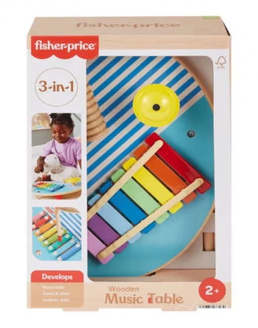 Drevený hudobný stolček od Fisher-Price