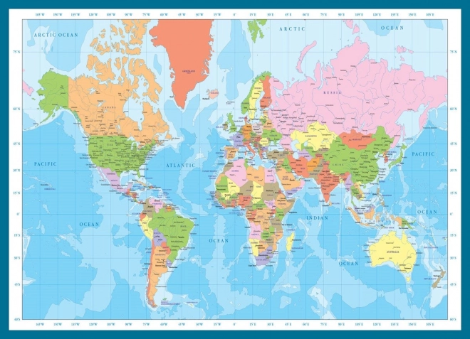 Eurographics Puzzle Mapa sveta 1000 dielikov