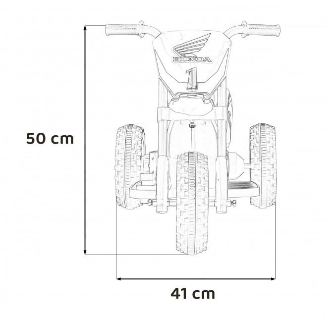 Deti Motocykel Cross Honda CRF 450R Červený