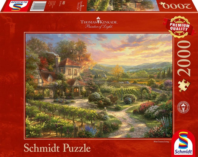 Puzzle Dom pri vinici 2000 dielikov