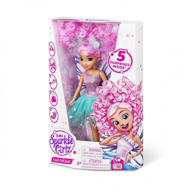 Bábika Sparkle Girlz Vysnívané Účesy 26 cm