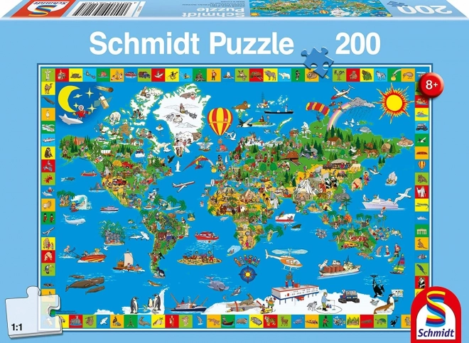 Schmidt Puzzle Tvoj úžasný svet, 200 dielikov