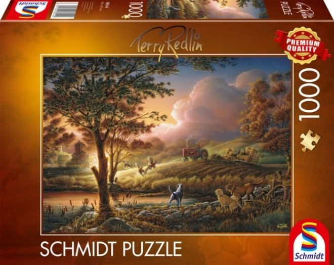 Puzzle žatva v žiari slnka 1000 dielikov