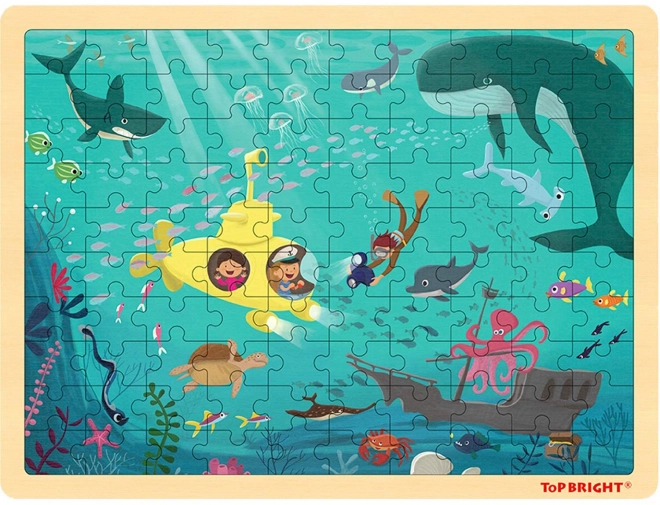 TOP BRIGHT Drevené puzzle Morský svet