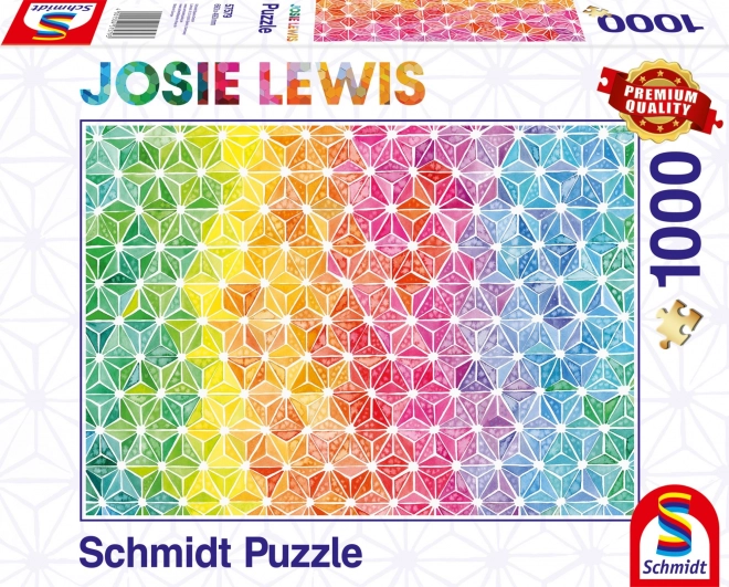 Puzzle farebné trojuholníčky 1000 dielikov