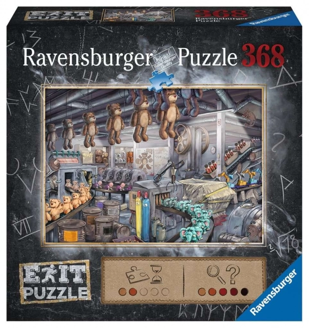 Ravensburger Úniková EXIT puzzle Továreň na hračky 368 dielikov