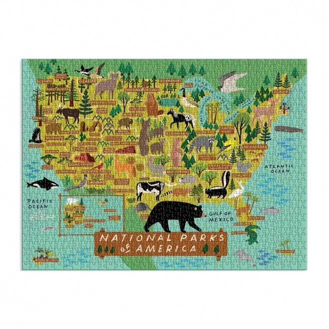 Puzzle Americké národné parky 1000 dielikov